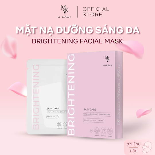 [Hộp 3 Miếng] MIROVA Mặt Nạ Cao Cấp Brightening