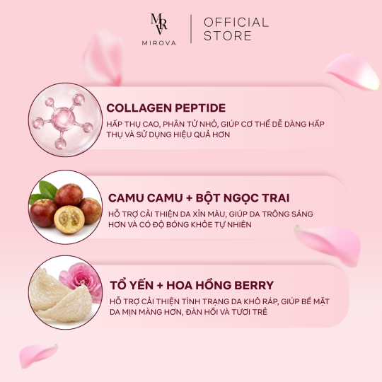[Hộp 30 Gói] MIROVA Collagen Peptide Cao Cấp