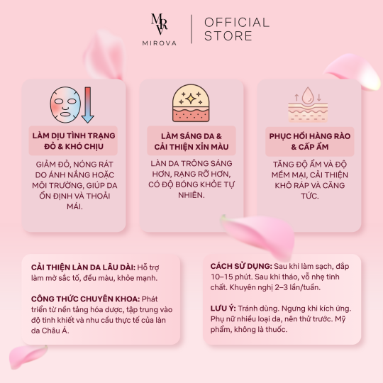 [1 Miếng Dùng Thử] MIROVA Mặt Nạ Cao Cấp Brightening