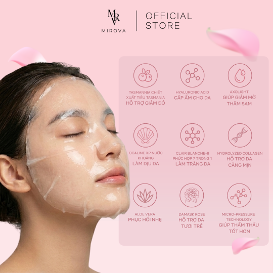 [1 Miếng Dùng Thử] MIROVA Mặt Nạ Cao Cấp Brightening