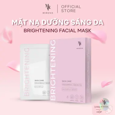 [Hộp 3 Miếng] MIROVA Mặt Nạ Cao Cấp Brightening